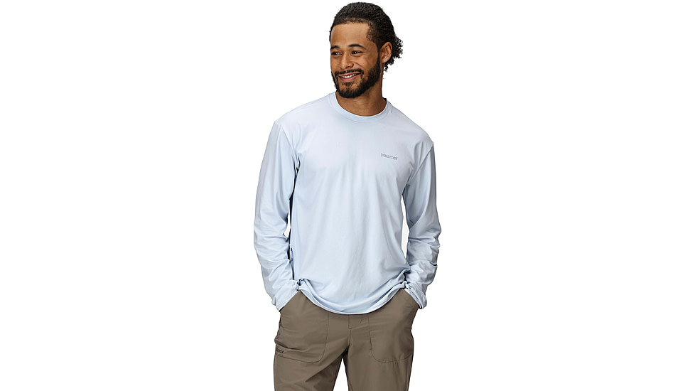 Marmot AirExchange SolarShield Crew LS - Mens, Vapor, L, M16049-24371L