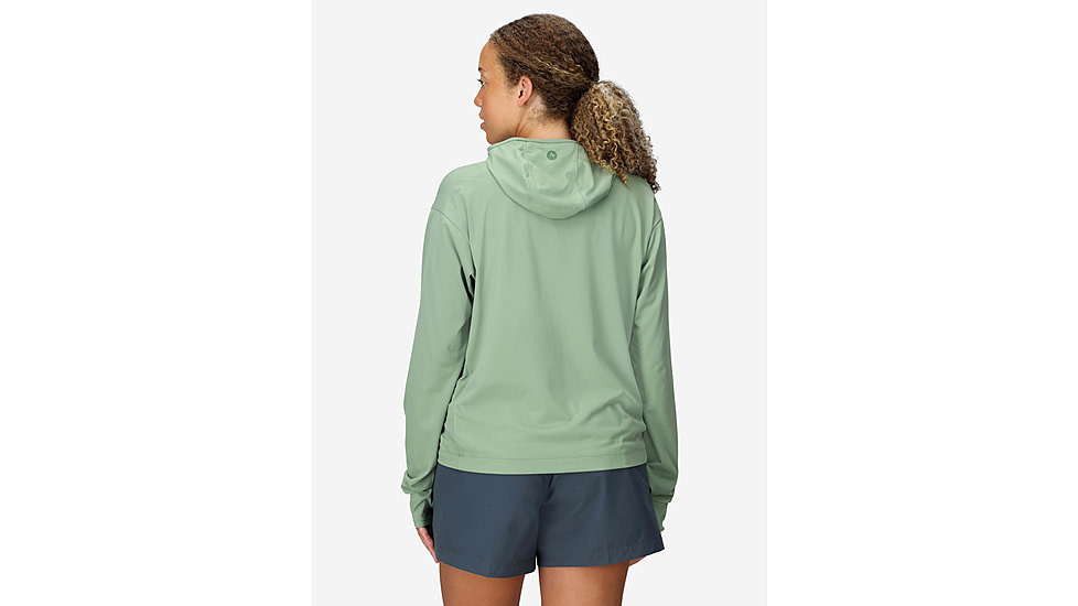 Marmot AirExchange SolarShield Hoody - Womens, Agate Green, M, M16057-24373M