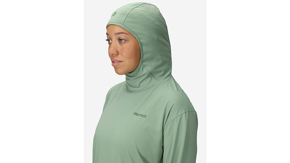 Marmot AirExchange SolarShield Hoody - Womens, Agate Green, M, M16057-24373M