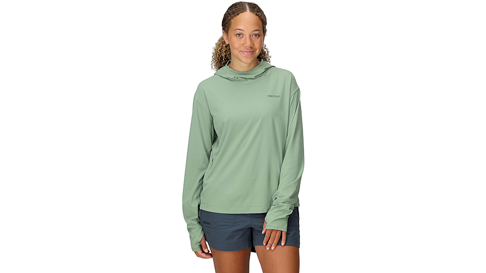 Marmot AirExchange SolarShield Hoody - Womens, Agate Green, M, M16057-24373M