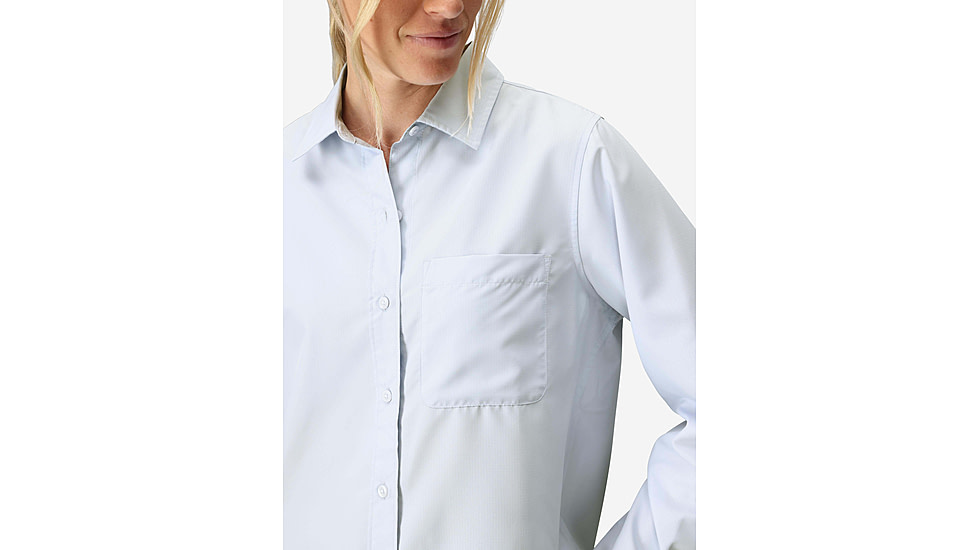 Marmot AirExchange SolarShield LS Shirt - Womens, Vapor, XL, M16056-24371XL