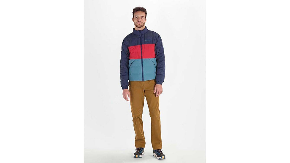 Marmot Ares Jacket - Mens, Arctic Navy/Team Red/Moon River, Small, M15900-23909-S