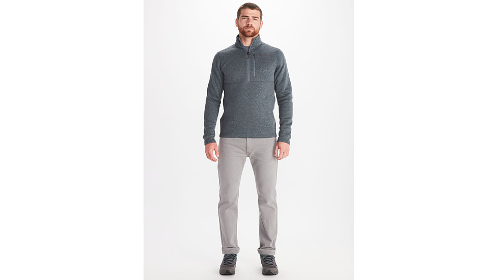 Marmot Drop Line 1/2 Zip - Mens, Steel Onyx, Small, M13193-1515-S