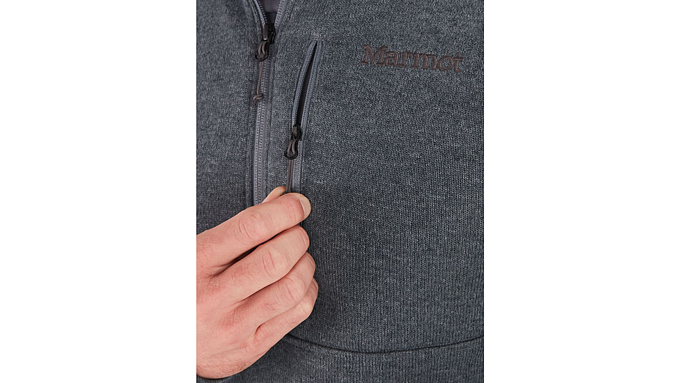 Marmot Drop Line 1/2 Zip - Mens, Steel Onyx, Small, M13193-1515-S
