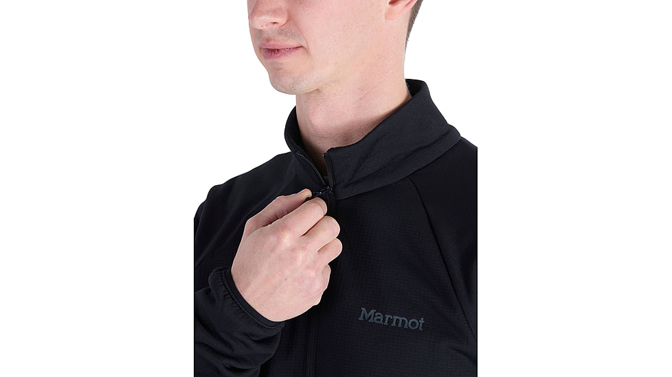 Marmot Leconte Fleece 1/2 Zip - Mens, Black, Medium, M15381-001-M