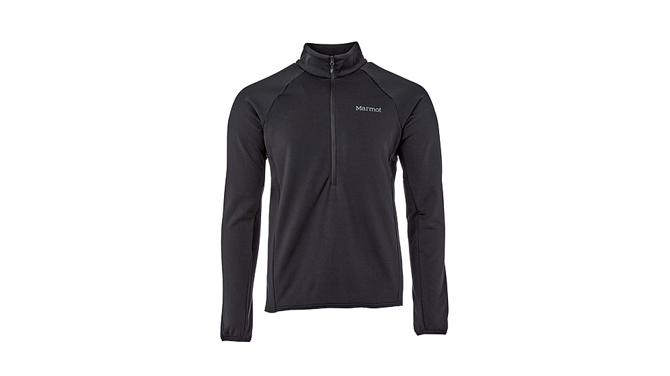 Marmot Leconte Fleece 1/2 Zip - Mens, Black, Medium, M15381-001-M