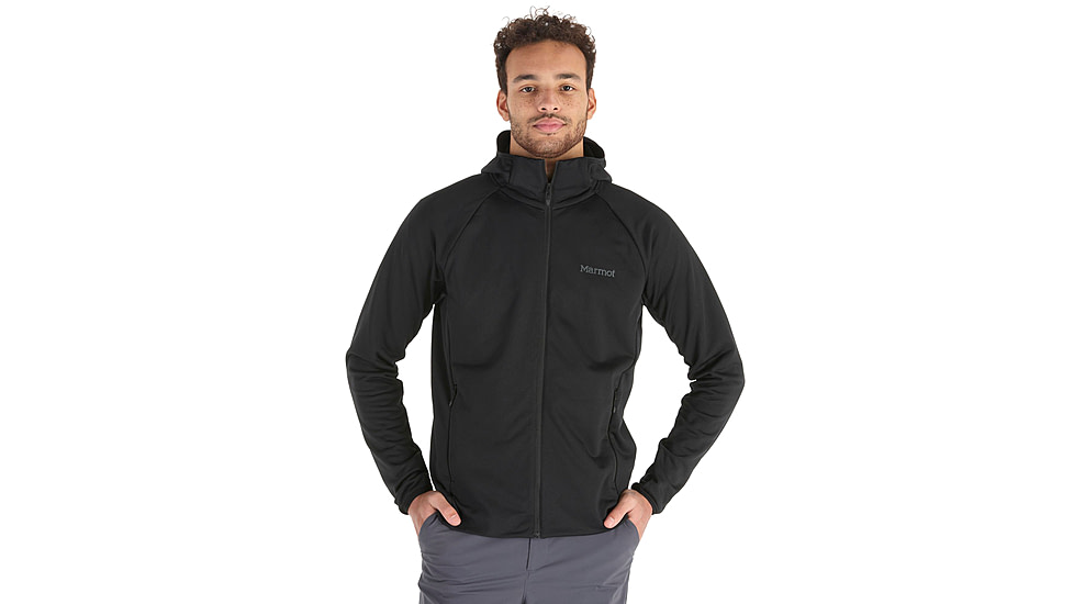 Marmot Leconte Full Zip Hoody - Mens, Black, Small, M15383-001-S
