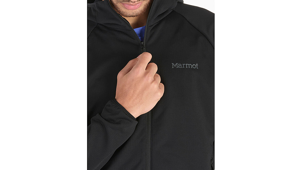 Marmot Leconte Full Zip Hoody - Mens, Black, Small, M15383-001-S