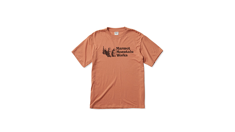 Marmot MMW Short Sleeve T-Shirts - Mens, Sunburn, Extra Large, M15593-20497-XL