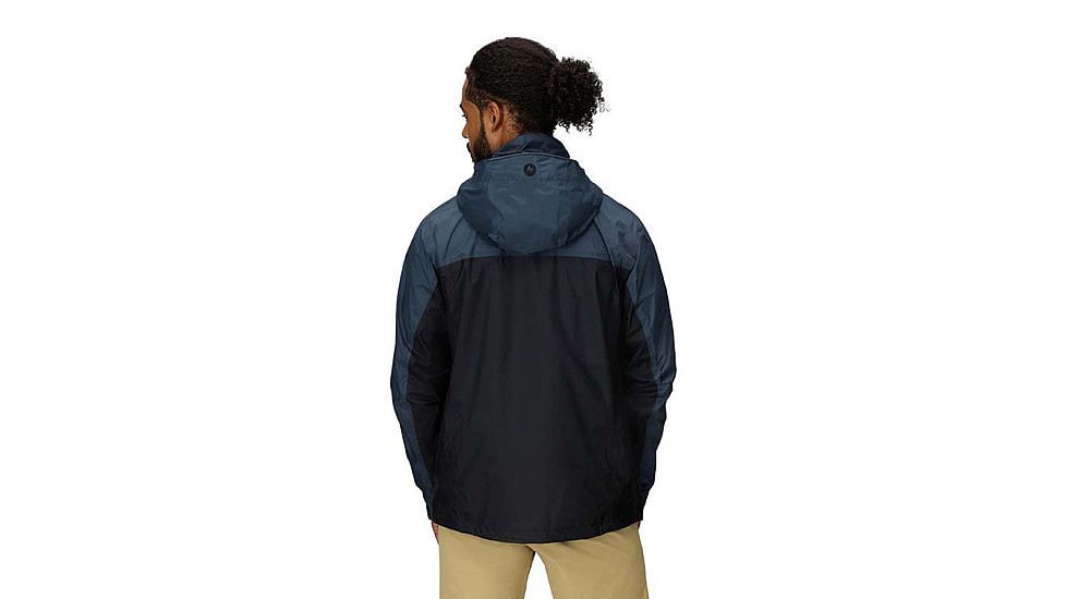 Marmot PreCip Eco Jacket - Mens, Black/Thunderhead, S, M15881-24392S