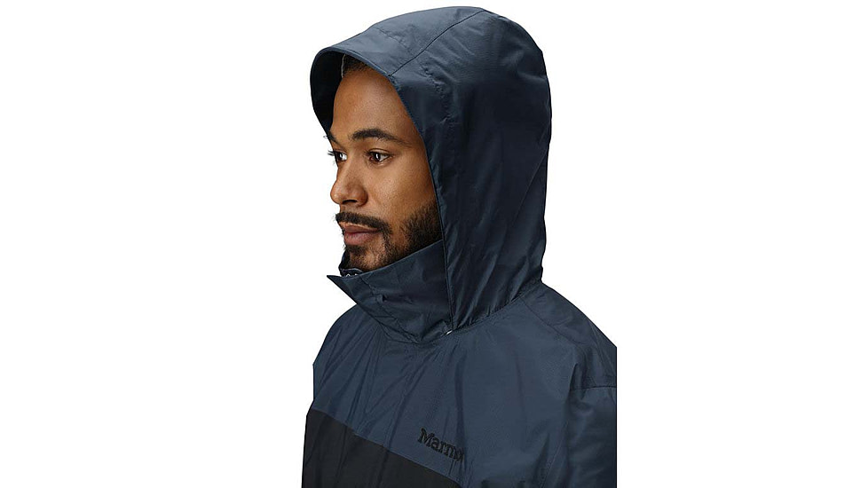 Marmot PreCip Eco Jacket - Mens, Black/Thunderhead, S, M15881-24392S