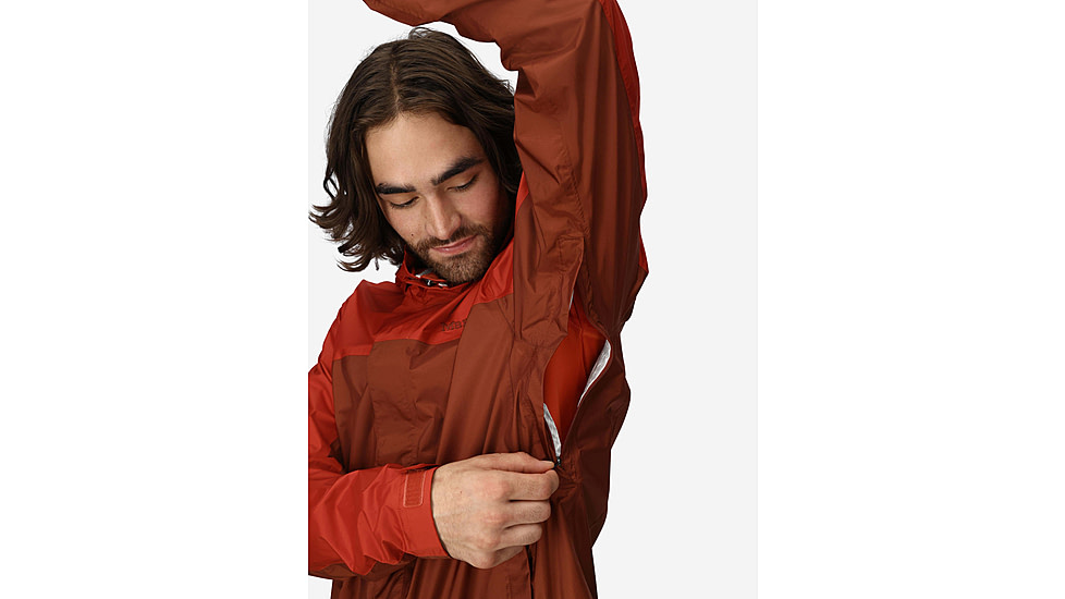 Marmot PreCip Eco Jacket - Mens, Pecan/Sumac, M, M15881-24396M