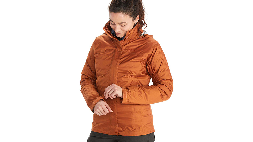 Marmot PreCip Eco Jacket - Womens, Copper, Small, 46700-7160-S