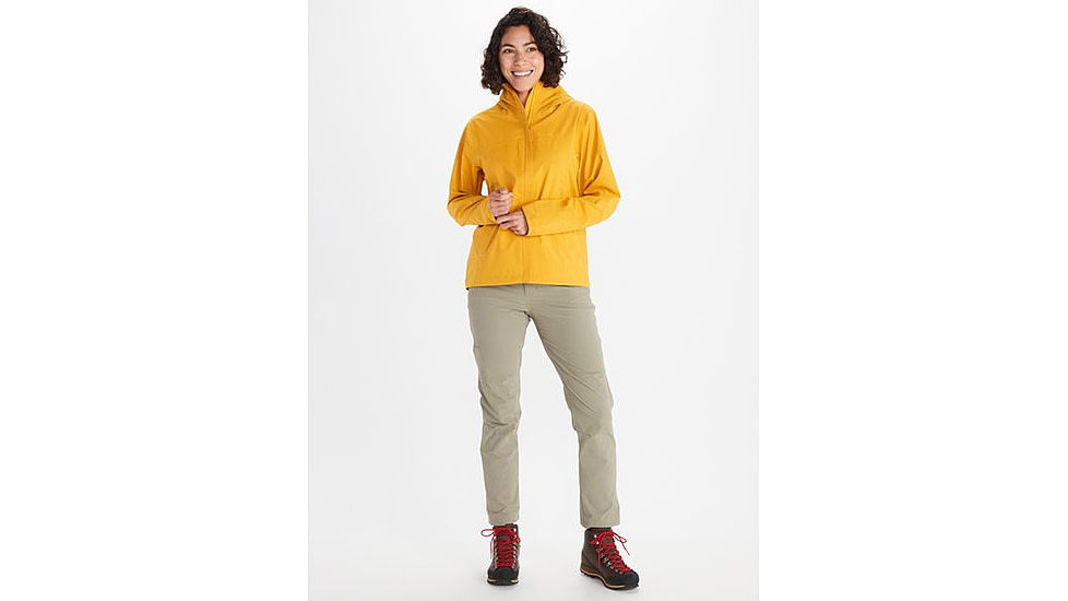 Marmot PreCip Eco Pro Jacket - Women's, Large, Golden Sun, M12389-9057-L