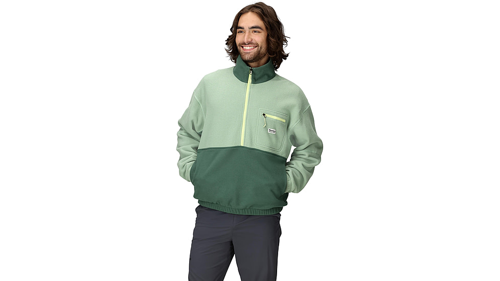 Marmot Retro Rocklin 1/2 Zip - Mens, Agate Green/Juniper Green, L, M14609-24395L