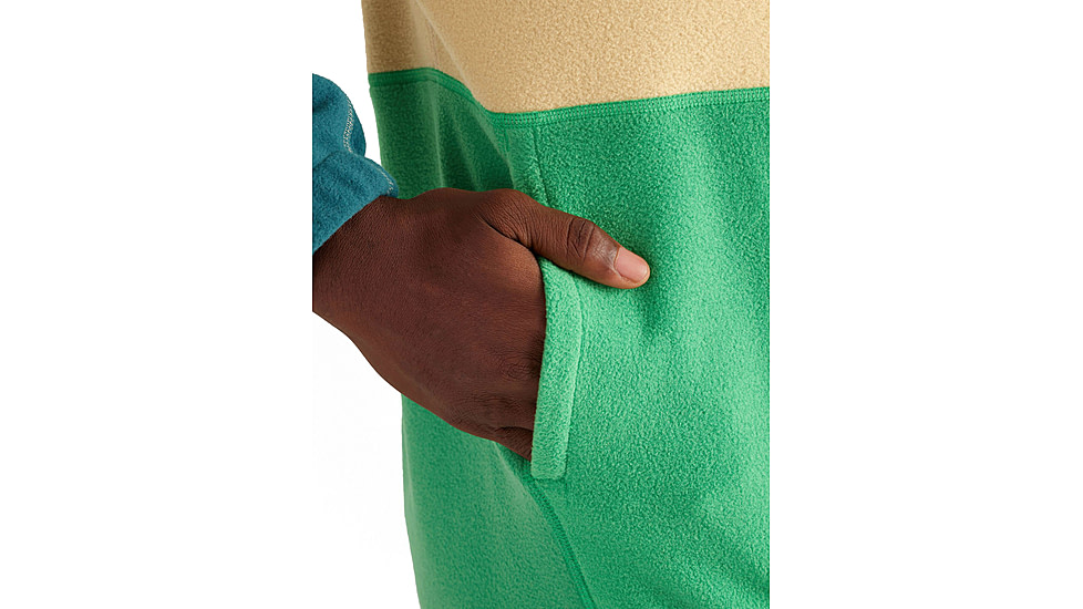 Marmot Retro Rocklin 1/2 Zip - Mens, Light Oak/Clover/Dark Jungle, Large, M14609-23234-L