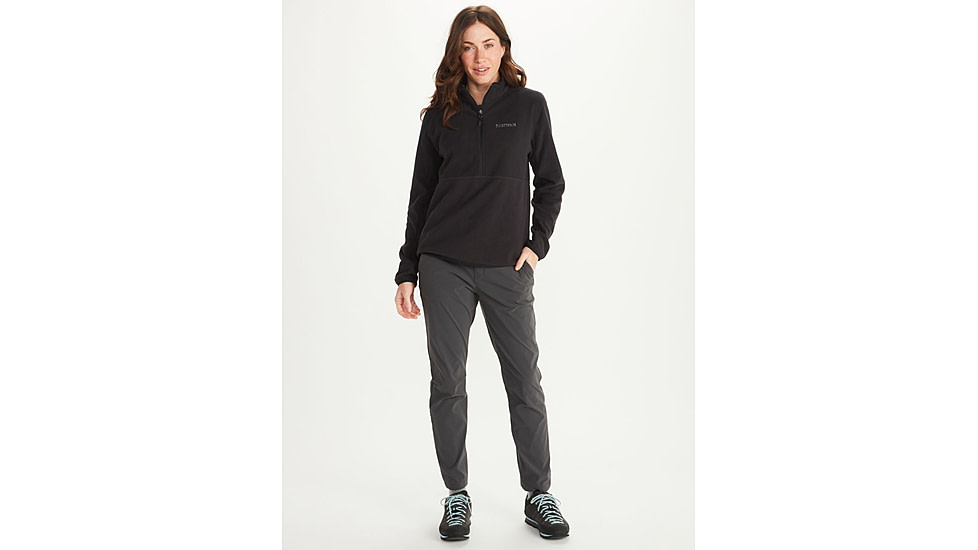 Marmot Rocklin 1/2 Zip - Womens, Black, Medium, M12403-001-M