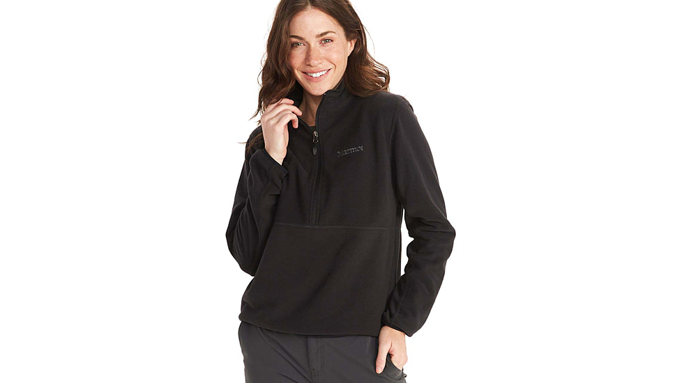 Marmot Rocklin 1/2 Zip - Womens, Black, Medium, M12403-001-M