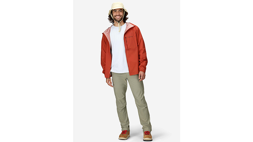 Marmot Superalloy Bio Rain Jacket - Mens, Sumac, S, M15378-24360S