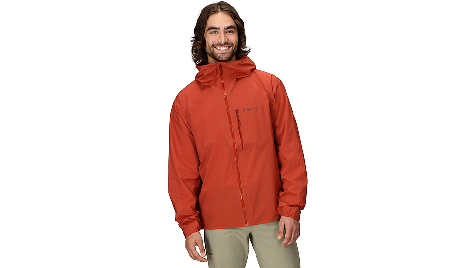 Marmot Superalloy Bio Rain Jacket - Mens, Sumac, S, M15378-24360S