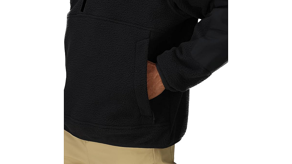 Marmot Wanderer High Pile Fleece Pullover - Mens, Black, Medium, 195115340407