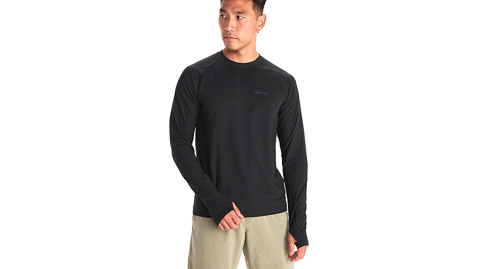 Marmot Windridge Long Sleeve T-Shirt - Mens, Black, 2XL, M14153-001-XXL