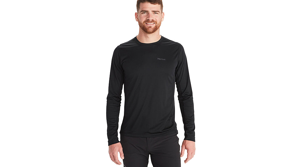 Marmot Windridge Long Sleeve T-Shirt - Men's, Black, Extra Large, M14153-001-XL