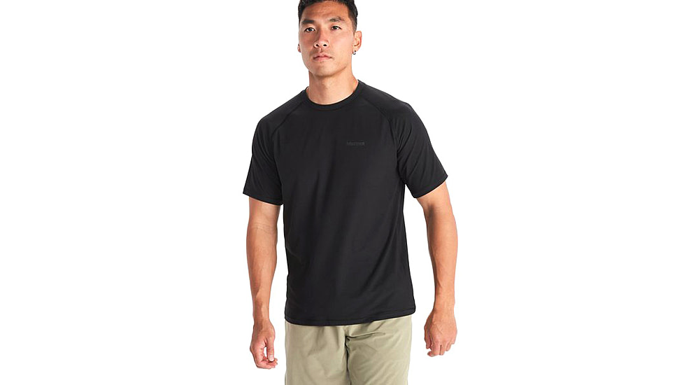 Marmot Windridge Short Sleeve - Mens, Black, Large, M14154-001-L