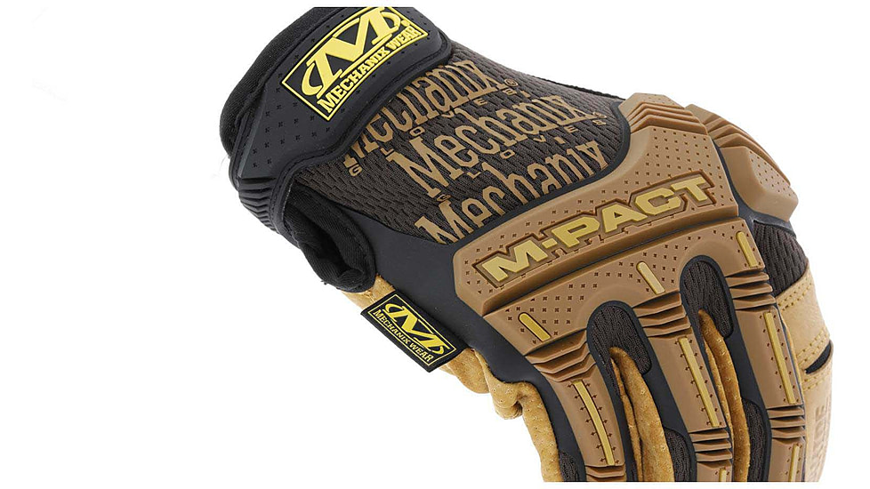 Mechanix Wear Leather M-Pact Glove - Mens, Black, Small, LMP-75-008