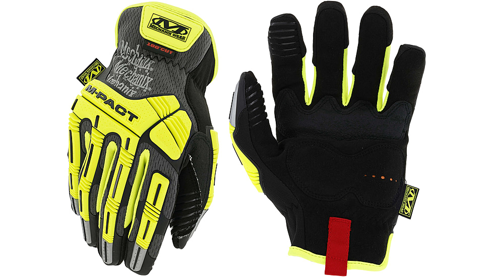 Mechanix Wear M-Pact Open Cuff E5 Cut Resistant Gloves - Mens