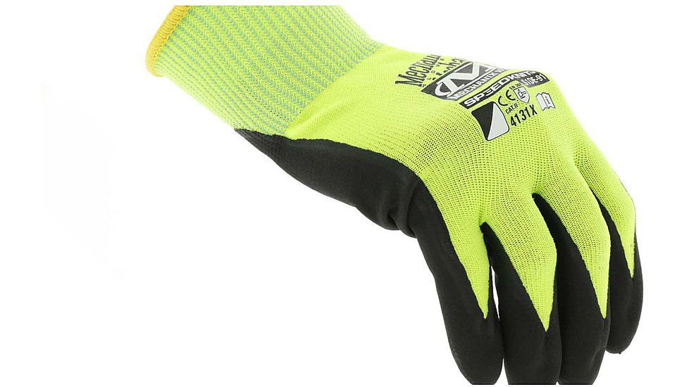 Mechanix Wear Speedknit Utility Gloves - Men's, Large-Extra Large, Fluorescent Yellow, S1DE-91-540