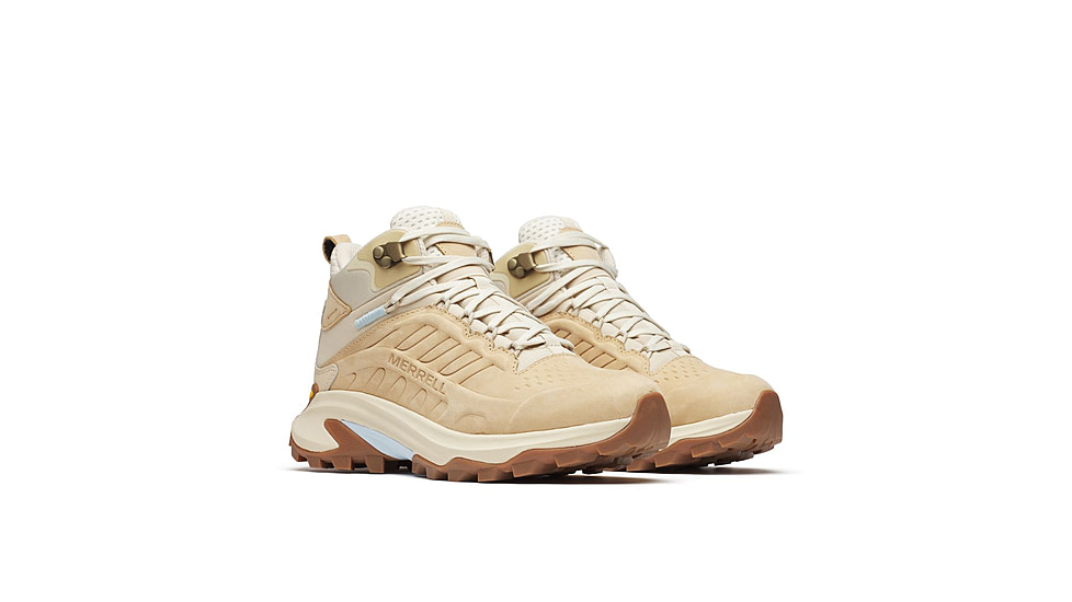 Merrell Moab Speed 2 Leather Mid WP Hiking Shoes - Womens, Latte, 8.5 US, J038492-8.5