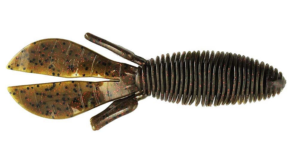 Missile Baits D Bomb Soft Bait, 6, 4in, Green Pumpkin Red, MBDB45-GPR