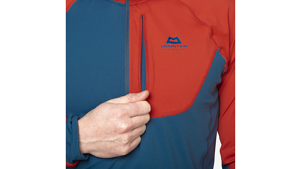 Mountain Equipment Aiguille Hooded Top - Mens, Dusk/RedRock, Small, ME-007145 DRR-S