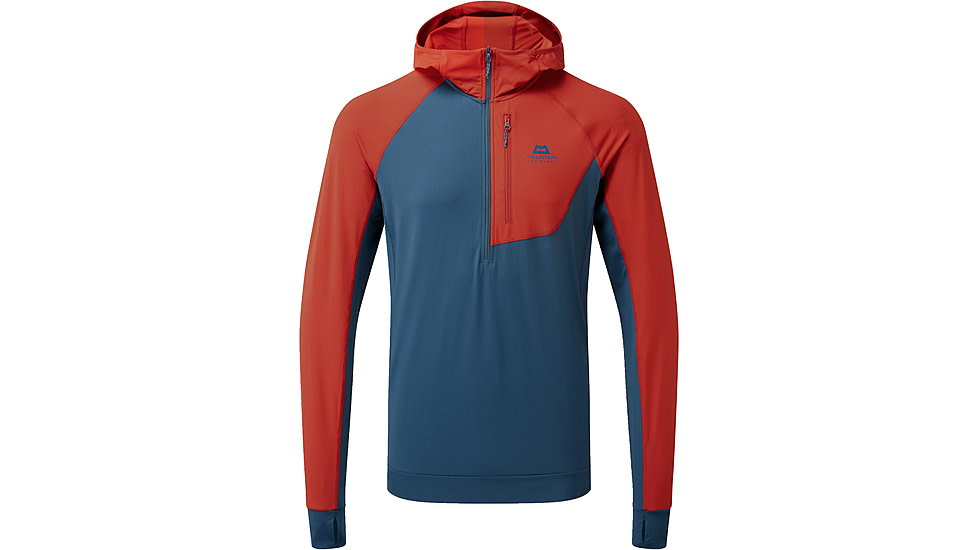 Mountain Equipment Aiguille Hooded Top - Mens, Dusk/RedRock, Small, ME-007145 DRR-S