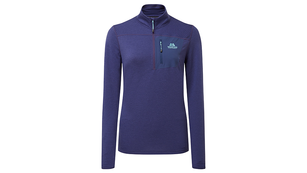 Mountain Equipment Lumiko Zip Shirt - Womens, Amethyst/Medieval, 16, 01853Amt/Med-16