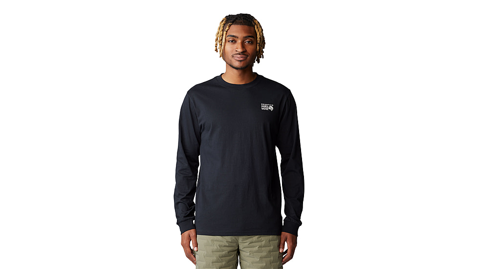 Mountain Hardwear Box Logo Long Sleeve Shirt - Mens, Black, XL, 190423059973