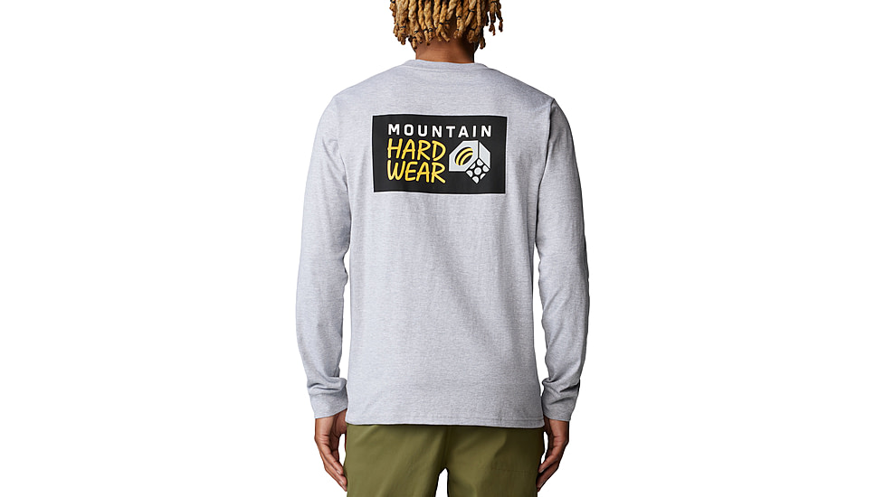 Mountain Hardwear Box Logo Long Sleeve Shirt - Mens, Hardwear Grey Heather, XL, 190423060030