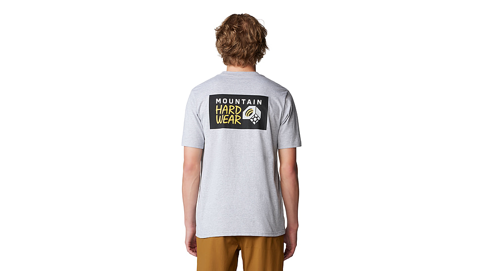 Mountain Hardwear Box Logo Short Sleeve Shirt - Mens, Hardwear Grey Heather, XS, 190423058402