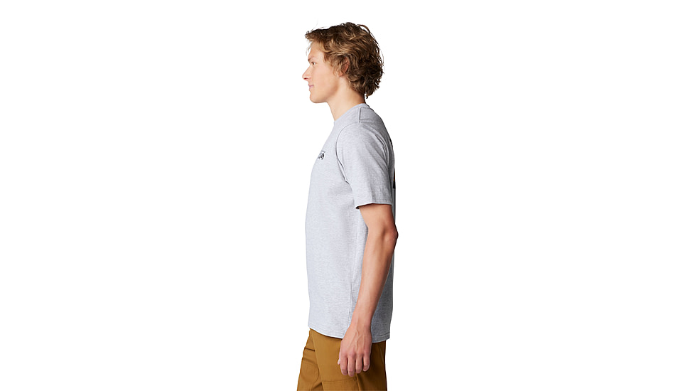 Mountain Hardwear Box Logo Short Sleeve Shirt - Mens, Hardwear Grey Heather, XS, 190423058402