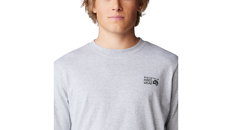 Mountain Hardwear Box Logo Short Sleeve Shirt - Mens, Hardwear Grey Heather, XS, 190423058402