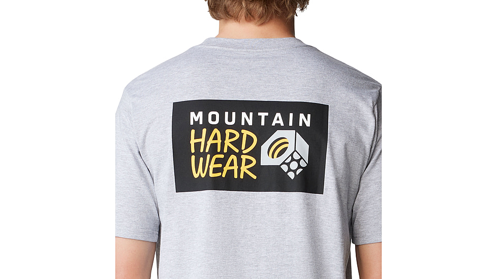 Mountain Hardwear Box Logo Short Sleeve Shirt - Mens, Hardwear Grey Heather, XS, 190423058402