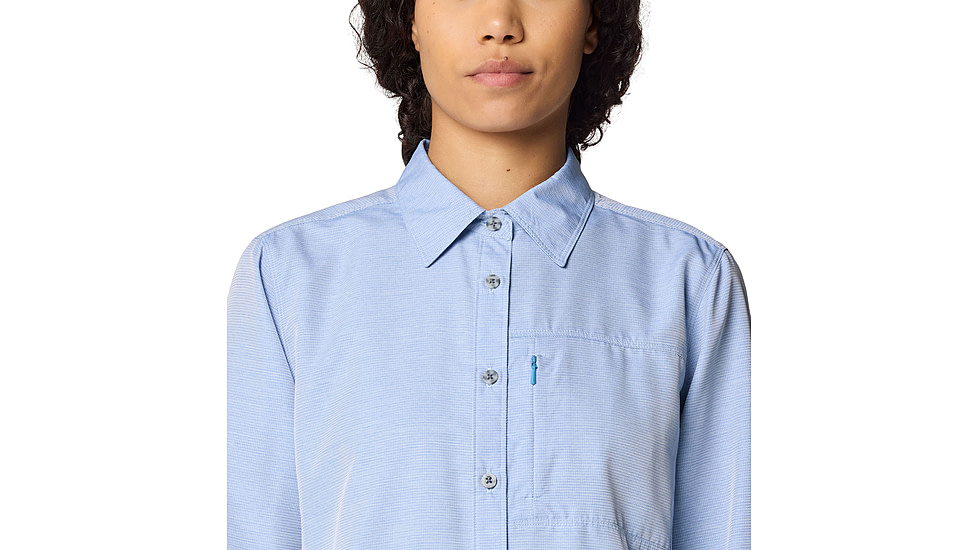 Mountain Hardwear Canyon Long Sleeve Shirts - Womens, Deep Lake, M, 190423015399