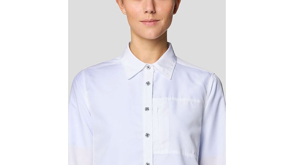 Mountain Hardwear Canyon Long Sleeve Shirts - Womens, White, XXL, 190423015467