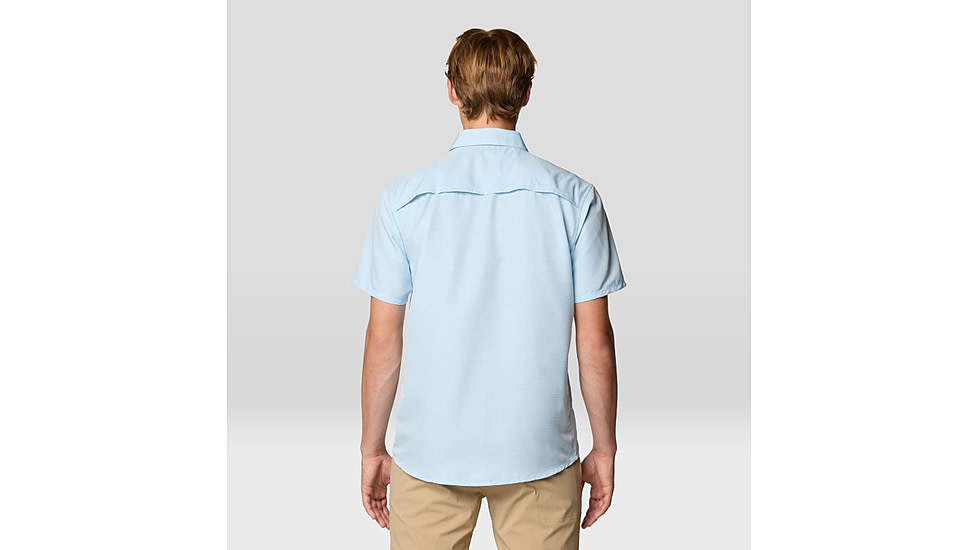 Mountain Hardwear Canyon Short Sleeve - Mens, Blue Chambray, XL, 190423042913