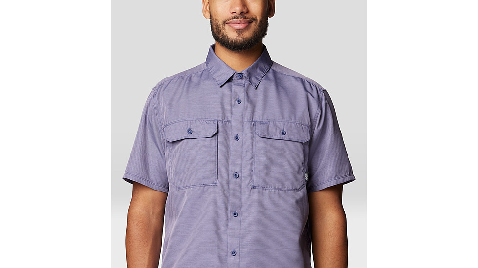 Mountain Hardwear Canyon Short Sleeve - Mens, Dusted Sky, M, 190423042647