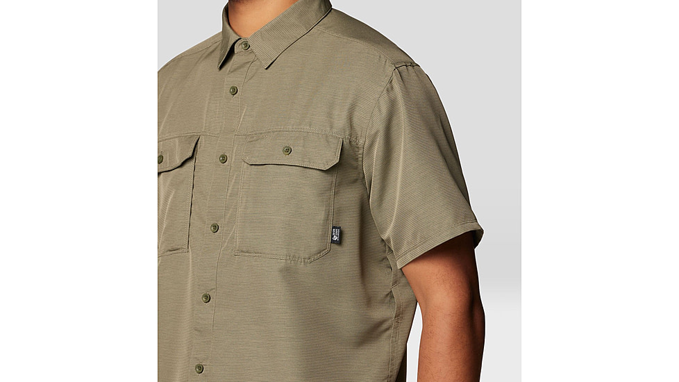 Mountain Hardwear Canyon Short Sleeve - Men's, Stone Green, M, 2110231-397-M
