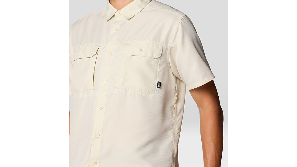 Mountain Hardwear Canyon Short Sleeve - Mens, Stone, S, 190423042951