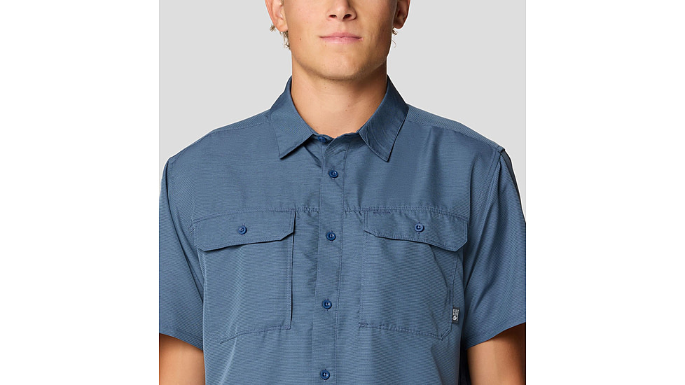 Mountain Hardwear Canyon Short Sleeve - Men's, Zinc, S, 2110231-492-S