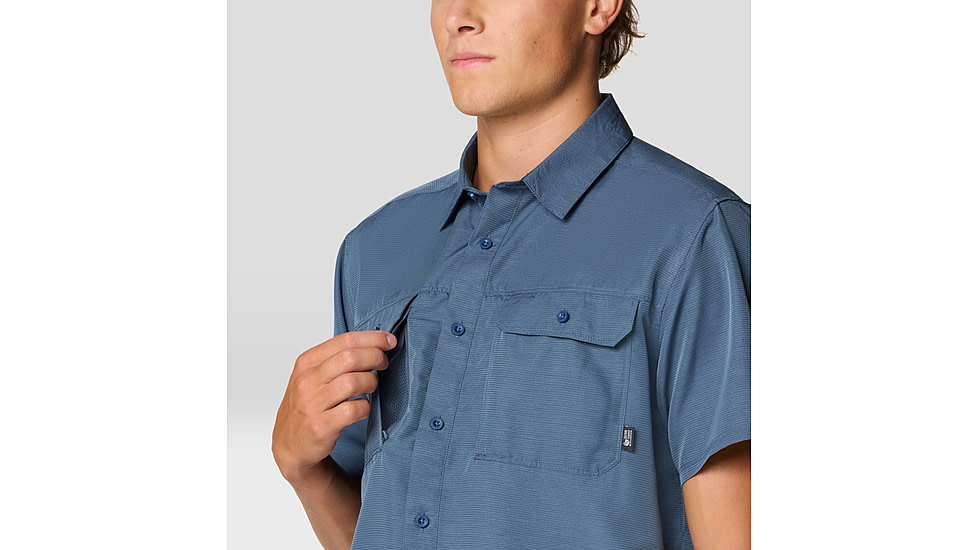 Mountain Hardwear Canyon Short Sleeve - Men's, Zinc, S, 2110231-492-S